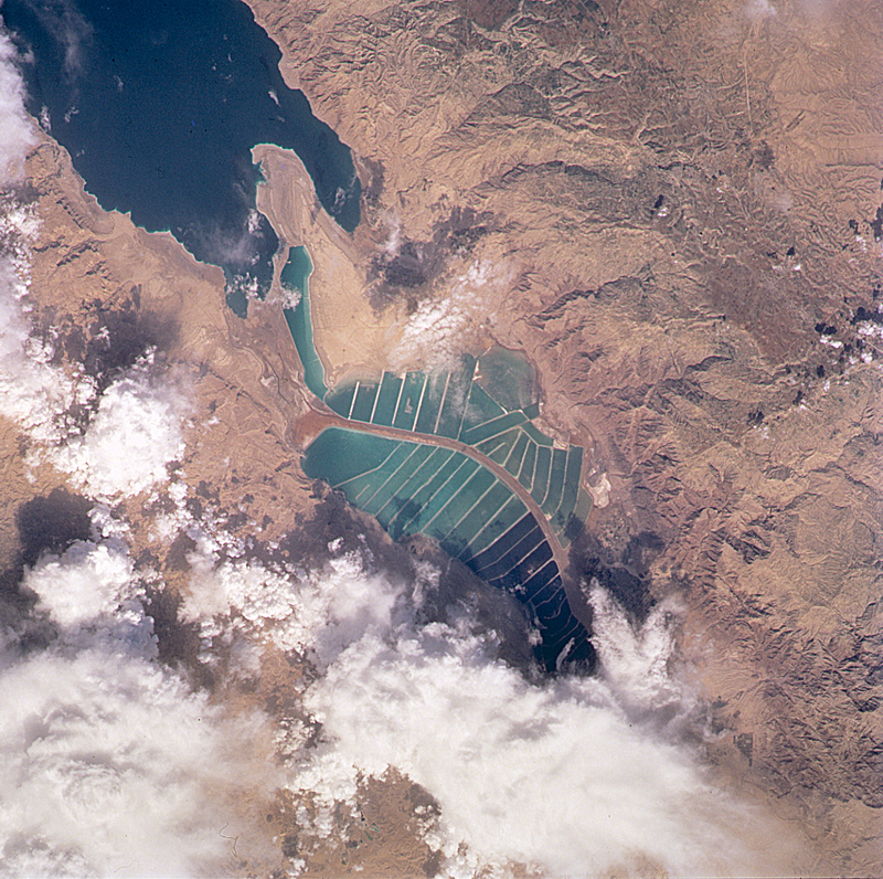 Illustration for article titled Salt Ponds at the Dead Sea